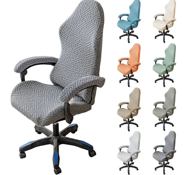 Jacquard Gaming Chair Covers Elastic Office Chairs Cover Armchair Slipcover Computer Chair Slipcovers with Armrest Covers