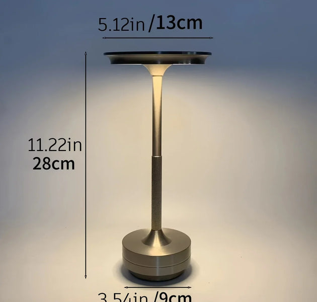 Office Decorative Desk Lamp, Touch USB Reading Light, Brushed Metal Surface Treatment, USB Charging, Including Power Cord